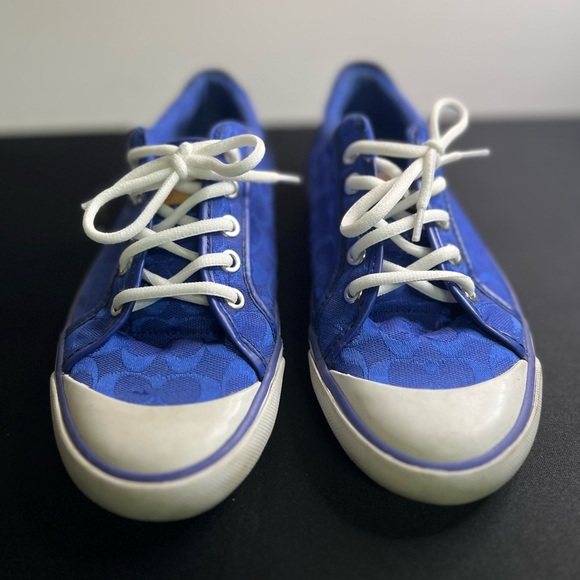 Royal Blue Coach Sneakers - Picture 1 of 10